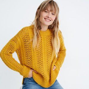 Madewell Windemere Pointelle Sweater - S - NWOT